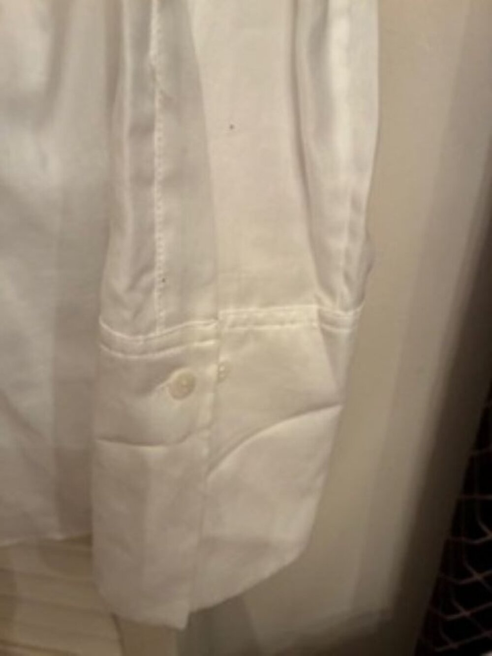ALL COTTON RUFFLE WHITE SHIRT - Picture 3 of 4